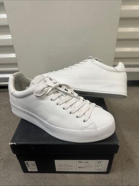rag & bone White Low-Profile Leather Sneakers